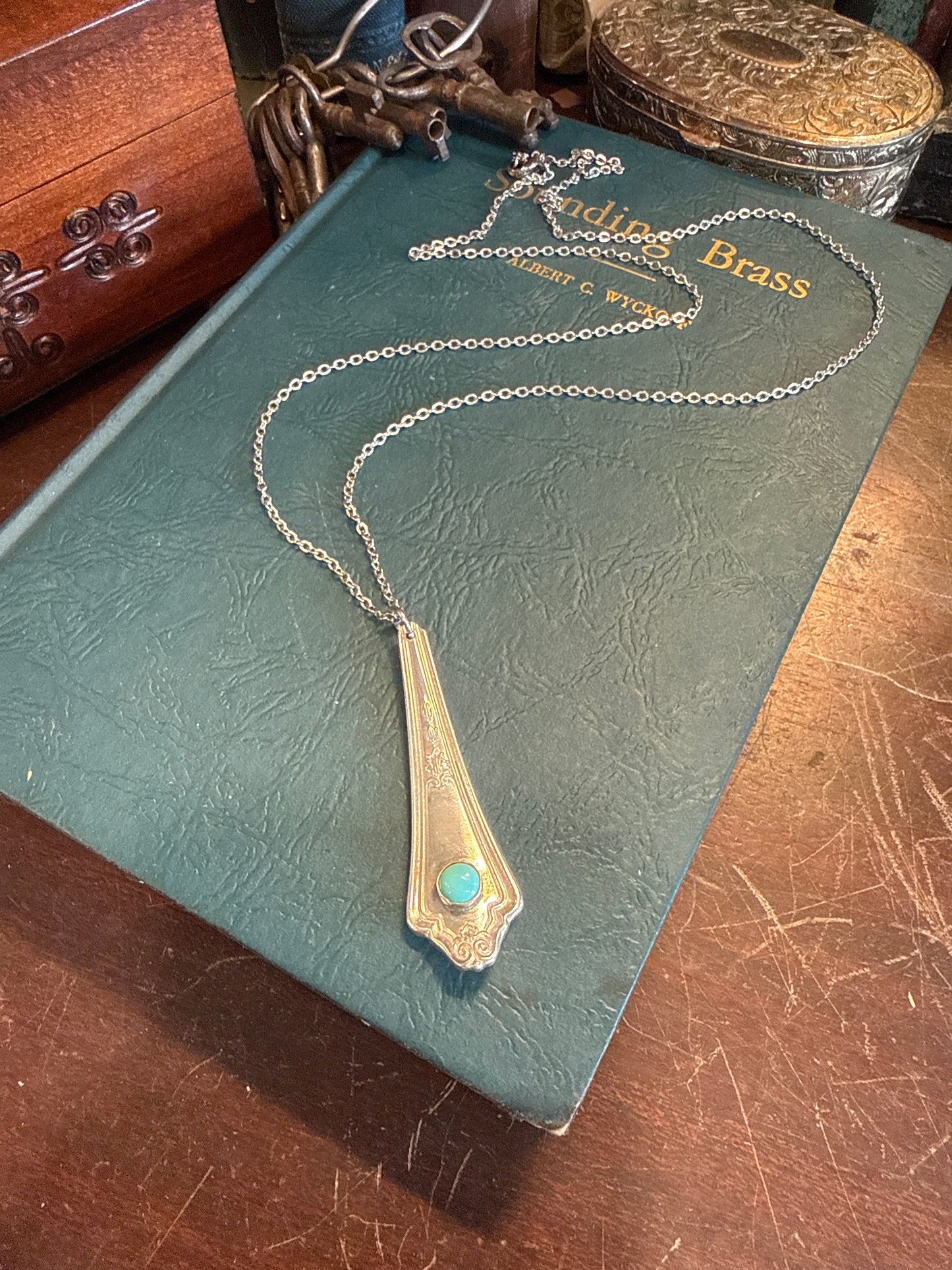 Turquoise & Silver Plate #1
