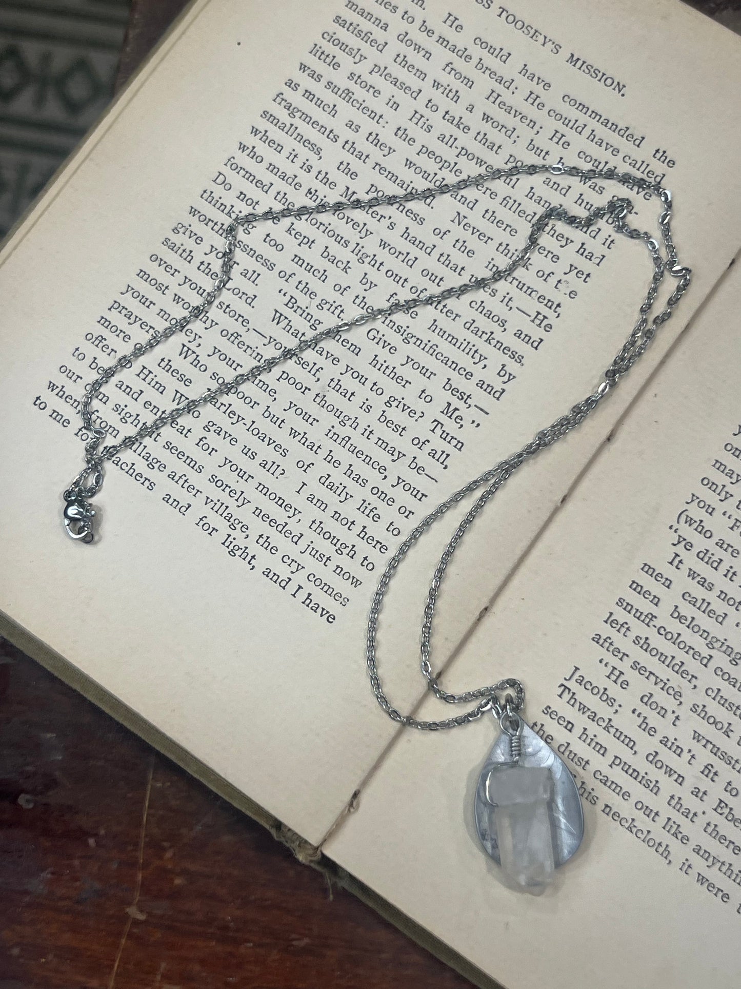 Selenite Necklace