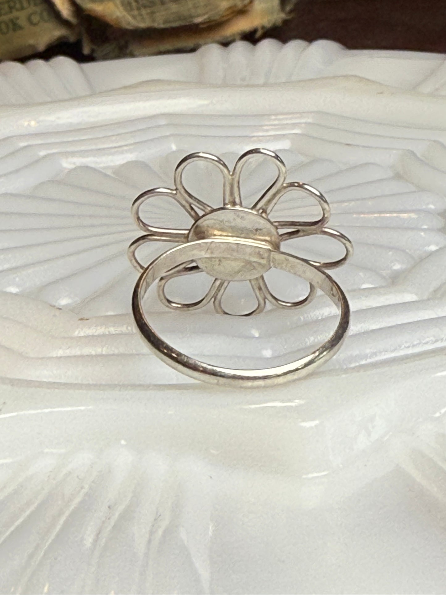 Copper Turquoise Flower sz.9