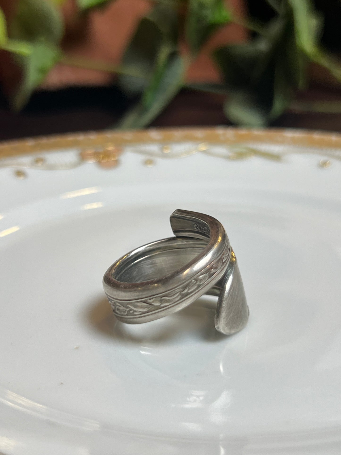 Rose and Leaf Ring