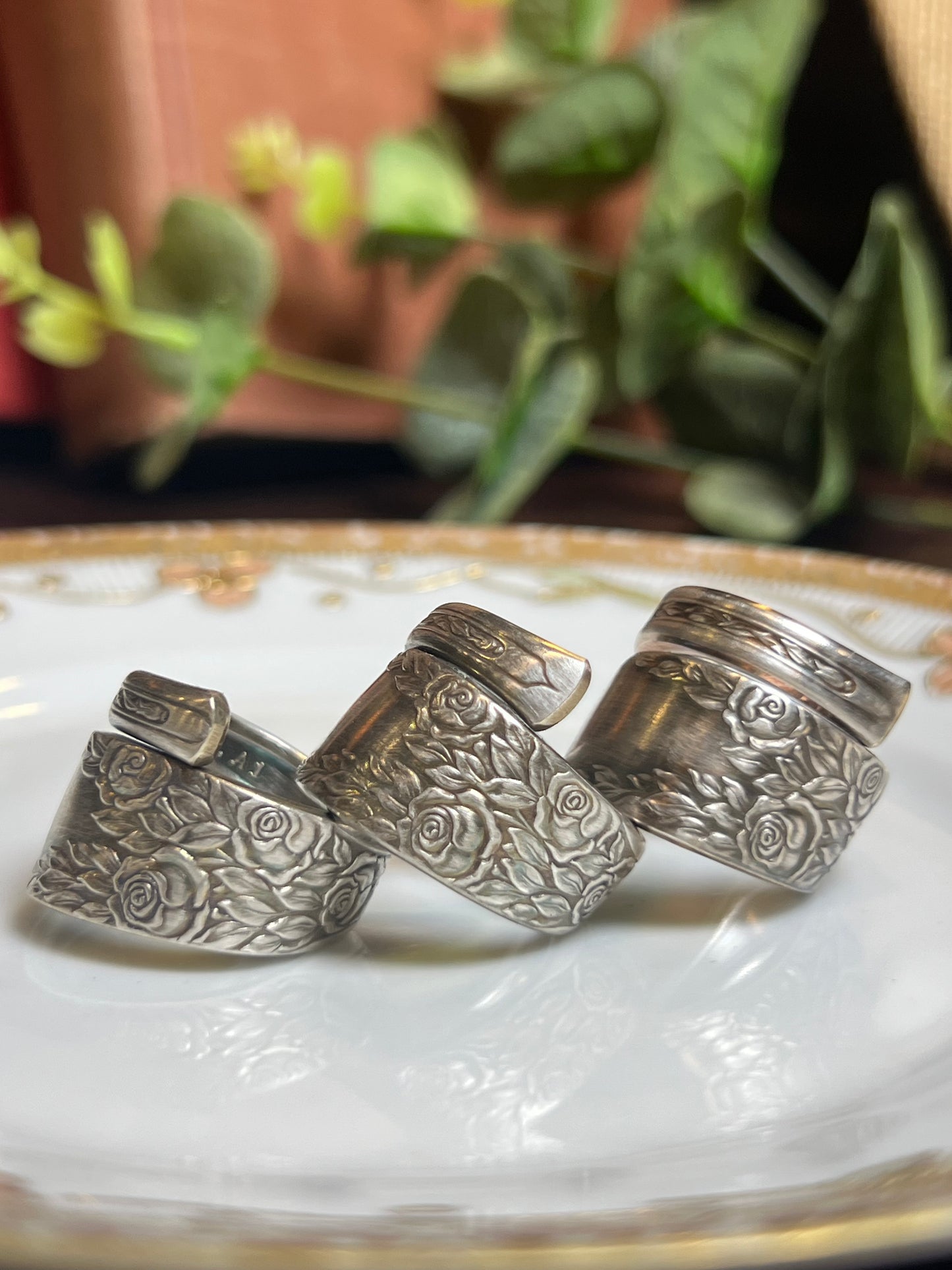 Rose and Leaf Ring