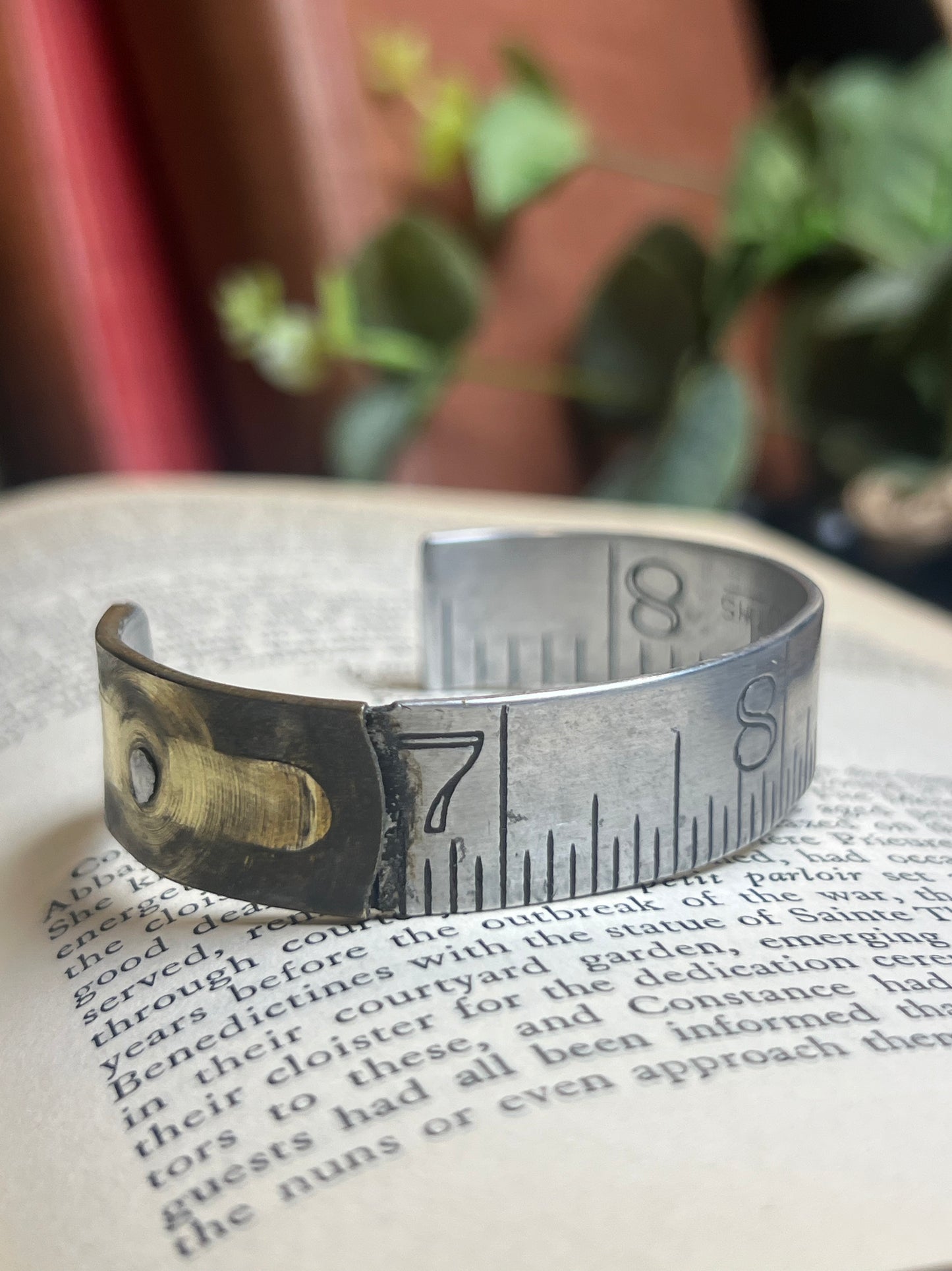 Silver Tape Measure Cuff