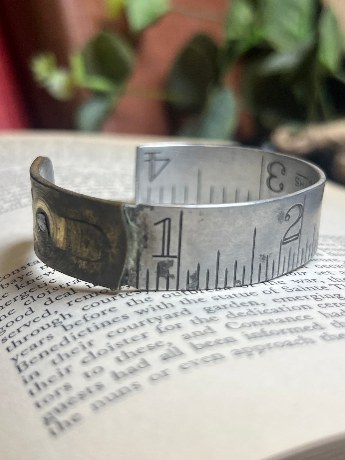 Silver Tape Measure Cuff