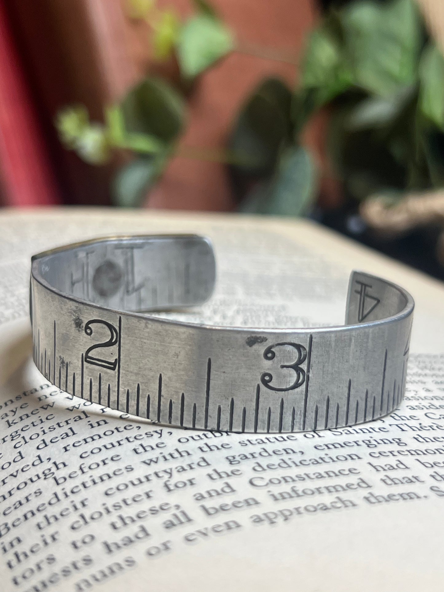 Silver Tape Measure Cuff