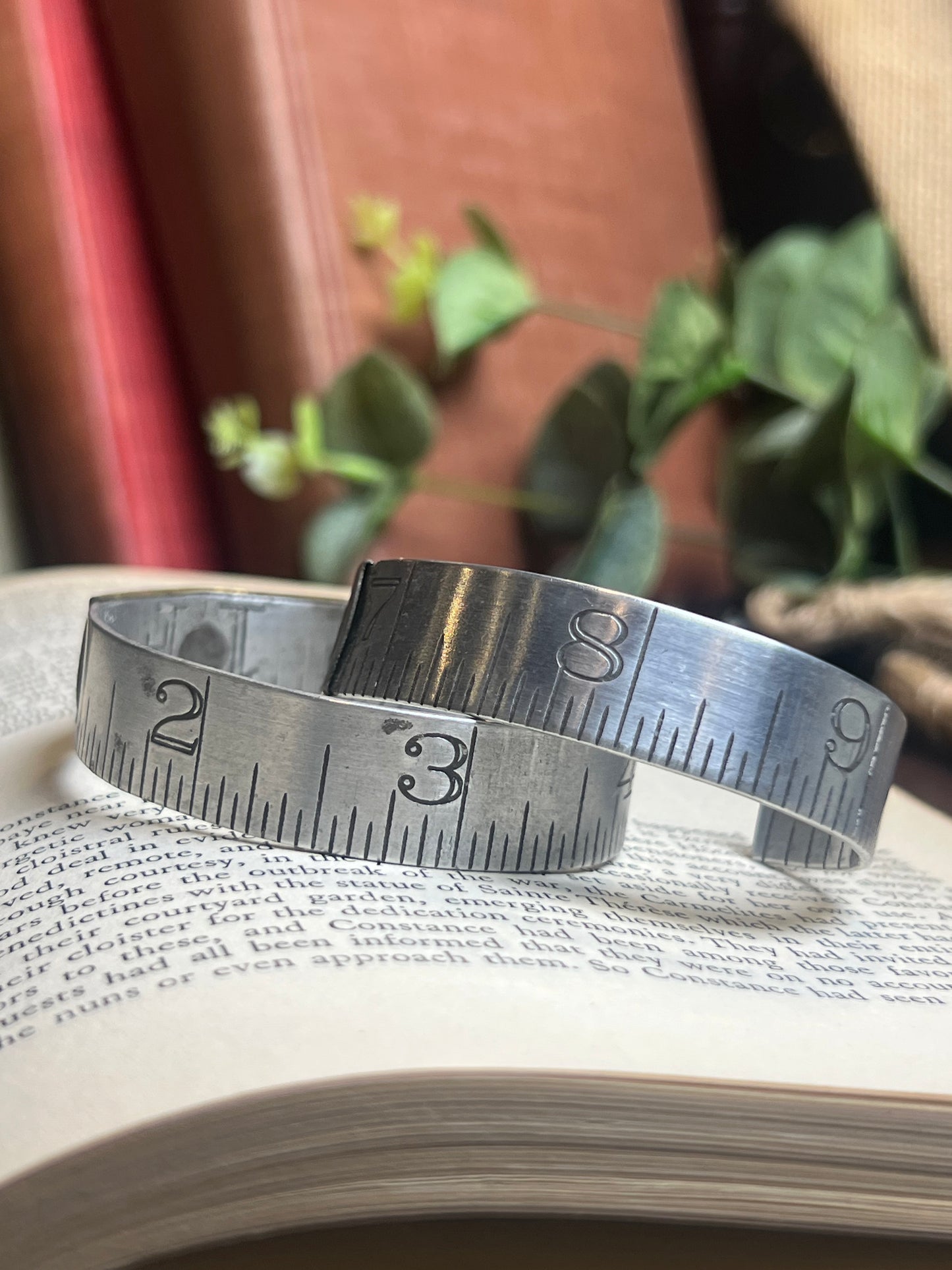 Silver Tape Measure Cuff