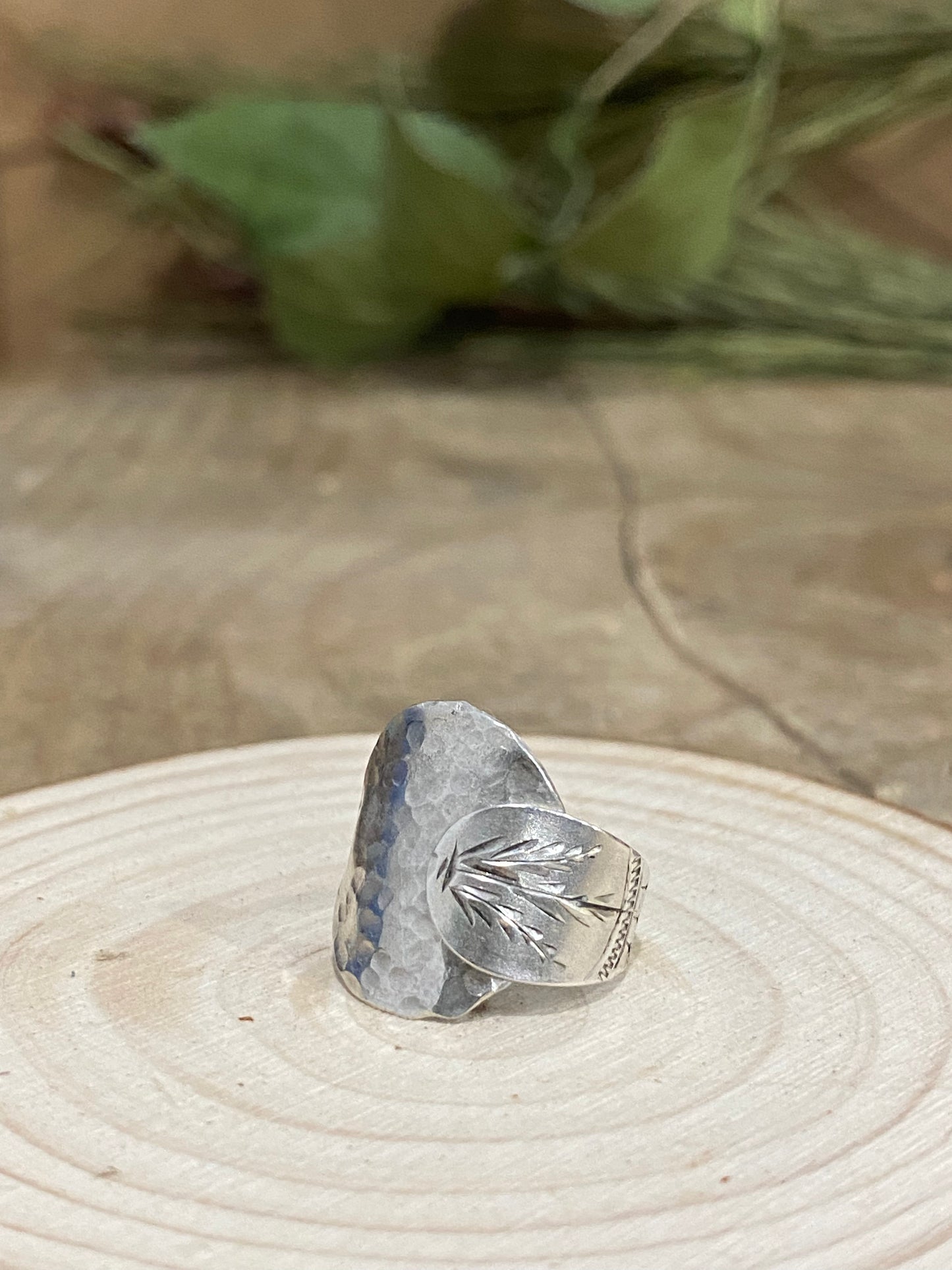 Sterling Silver Hammered Ring