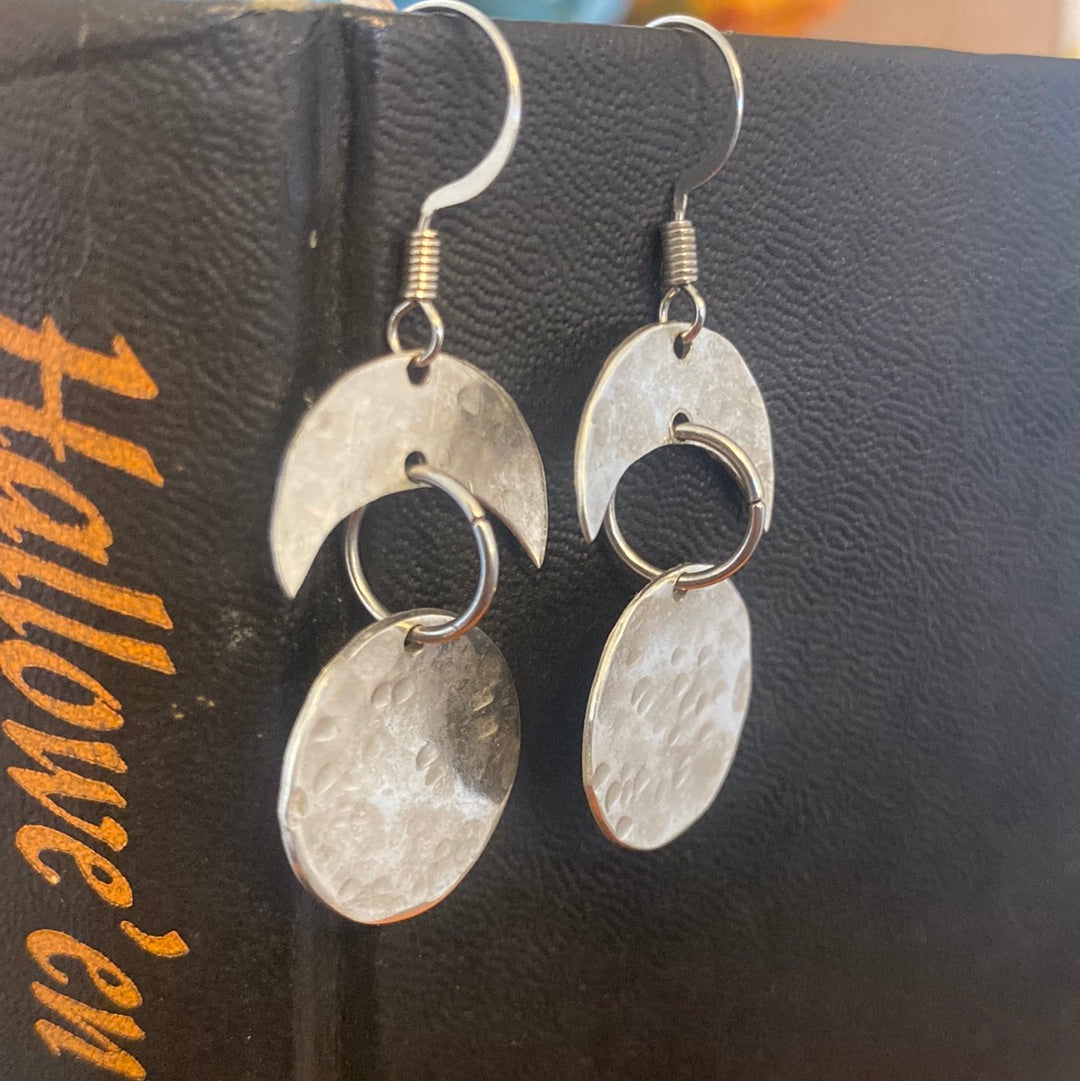 Hoop Moon Earrings